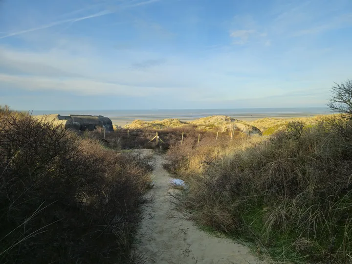 Oostnieuwkerke duinen wandeling in de koude (België)